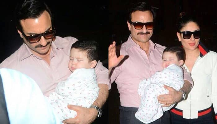 Baby Taimur strikes a pose with mommy Kareena and papa Saif Ali Khan – See vacation pics