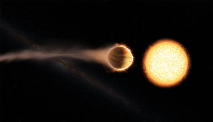 In a first, Hubble detects hot exoplanet with glowing water atmosphere