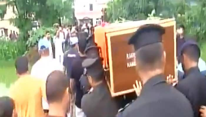 &#039;Pakistan murdabad&#039; slogans raised as Army Major Kamlesh Pandey&#039;s mortal remains reach Uttarakhand