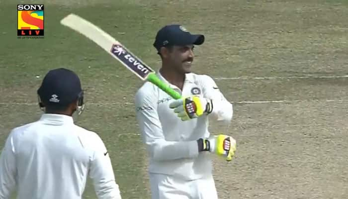 WATCH: Ravindra Jadeja&#039;s &#039;sword&#039; celebration after scoring fifty in Colombo