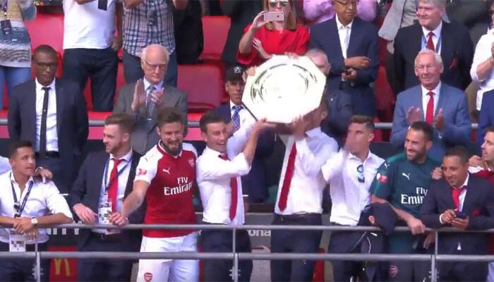 Community Shield: Cheslea&#039;s Thibaut Courtois, Alvaro Morata gift Arsenal season&#039;s first trophy