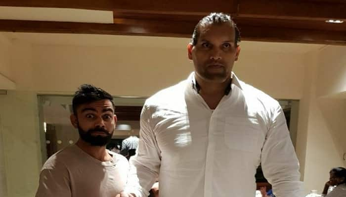 Virat Kohli meets The Great Khali, Twitterati reacts with amusement