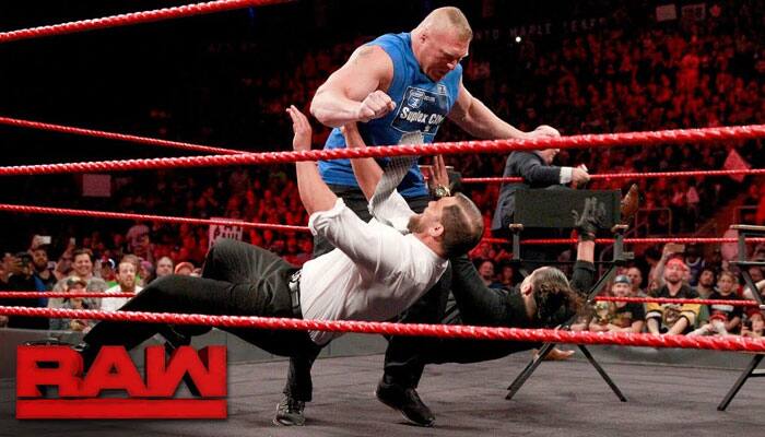 WATCH: Brock Lesnar wrecks havoc at WWE Raw, gives a glimpse of what to expect this SummerSlam