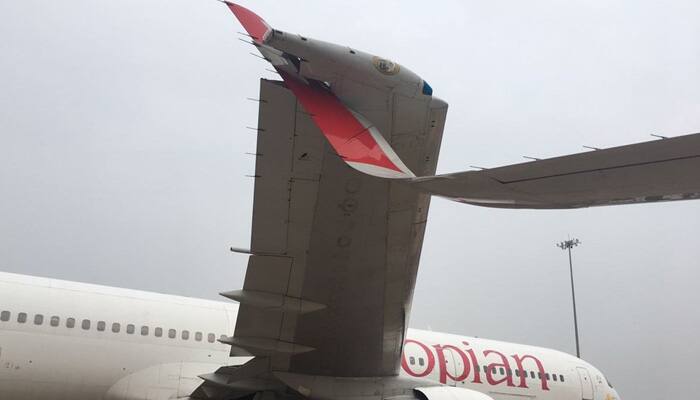 Wings of Air India, Ethiopian Airlines planes collide at Delhi&#039;s IGI airport