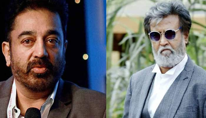 Kamal Haasan, Rajinikanth attend Dravida Munnetra Kazhagam function