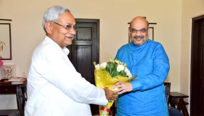 Nitish Kumar meets PM Narendra Modi, Amit Shah; asks Sharad Yadav to choose his path