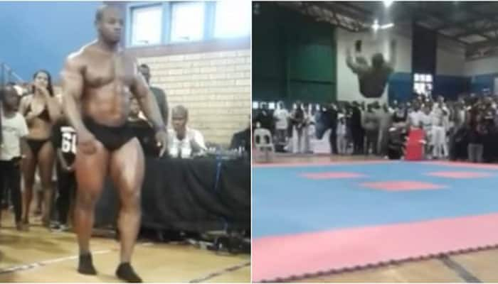 WATCH: South African Bodybuilder dies while performing trademark back-flip