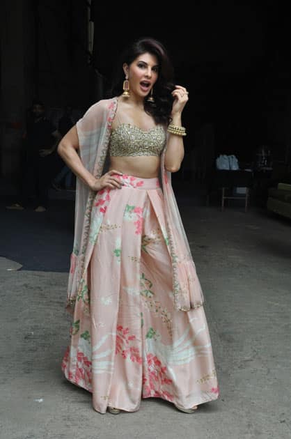 Actress Jacqueline Fernandez during the promotion of her upcoming film 