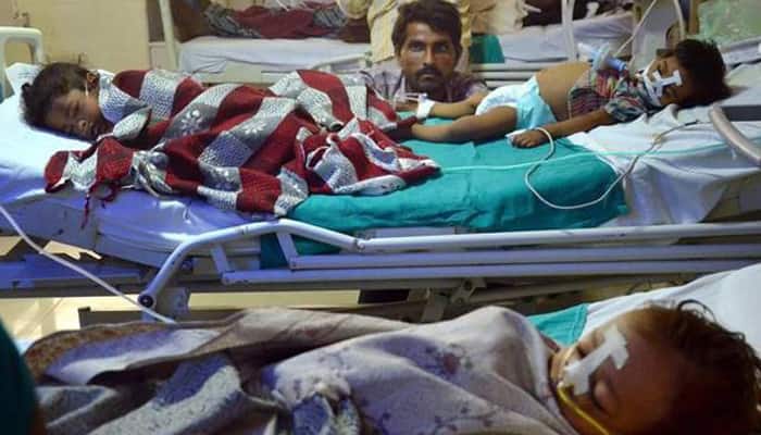 Death of  children: Officials claim &#039;normalcy&#039; in Gorakhpur; Opposition protests continue