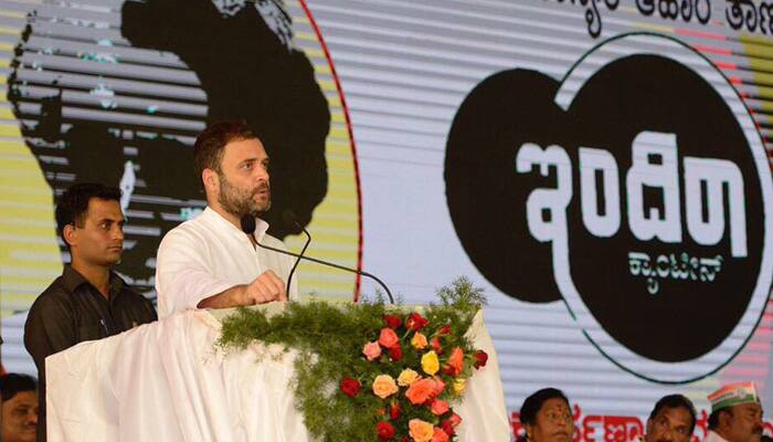 Rahul Gandhi&#039;s faux pas: When Congress VP referred to &#039;Indira canteen&#039; as &#039;Amma canteen&#039;