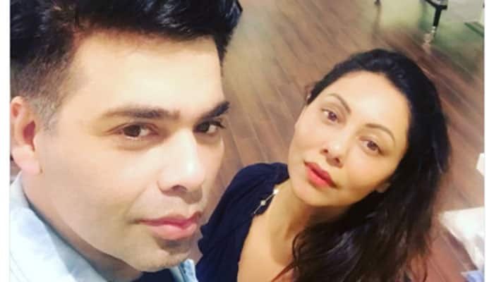 Karan Johar&#039;s selfie with BFF Gauri Khan is unmissable! See pic