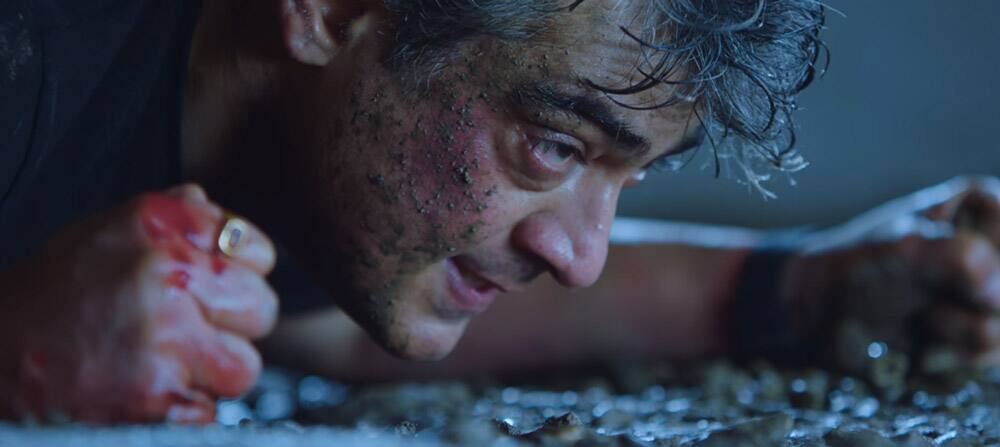 Movie still from the movie Vivegam