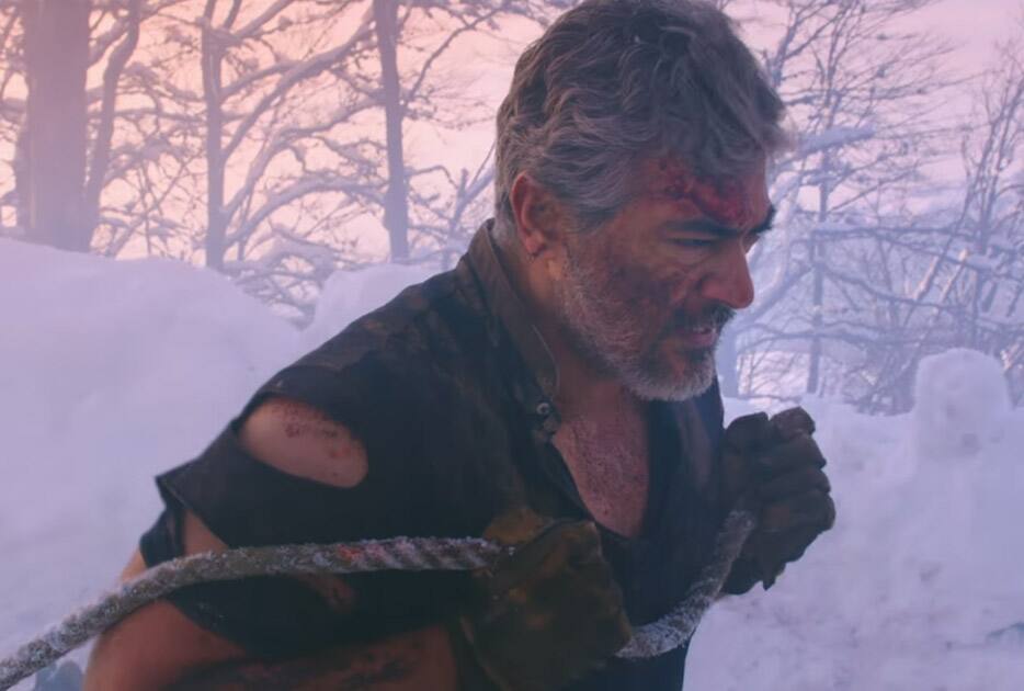 Movie still from the movie Vivegam