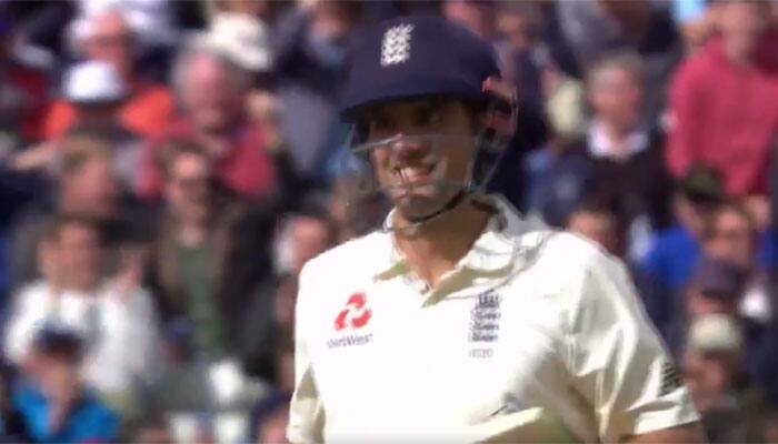 WATCH: Alastair Cook reaches his 4th Test double hundred in funniest way