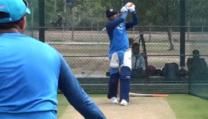 WATCH: MS Dhoni&#039;s expansive batting session ahead of India-Sri Lanka 1st ODI