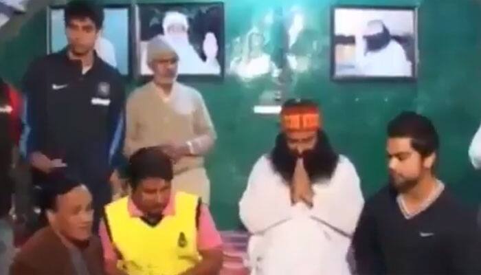 WATCH: When Virat Kohli, Ashish Nehra took Gurmeet Ram Rahim Singh&#039;s blessings