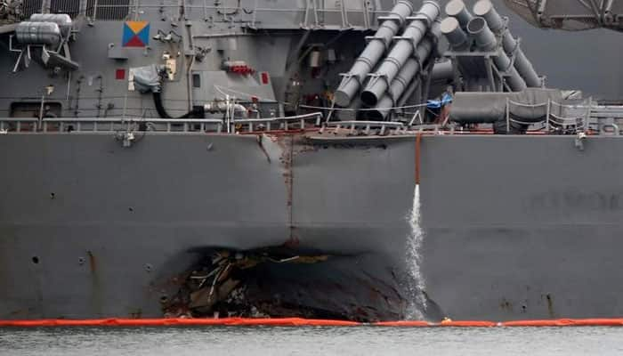 US Navy recovers second body in search for sailors missing after collision