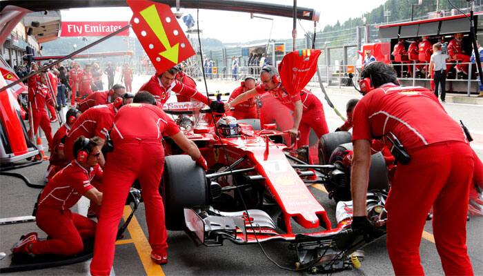 Ferrari&#039;s Kimi Raikkonen fastest in first Belgian practice
