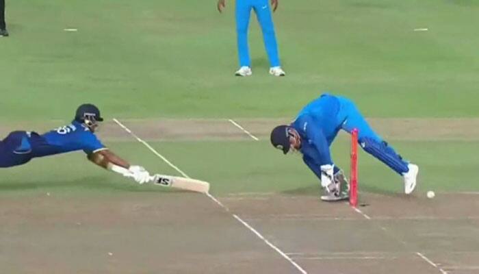 Watch: MS Dhoni commits rare wicket-keeping blunder against Sri Lanka