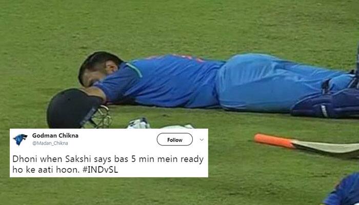 Twitter bursts with memes as MS Dhoni decides to take quick nap during 3rd ODI between India and Sri Lanka