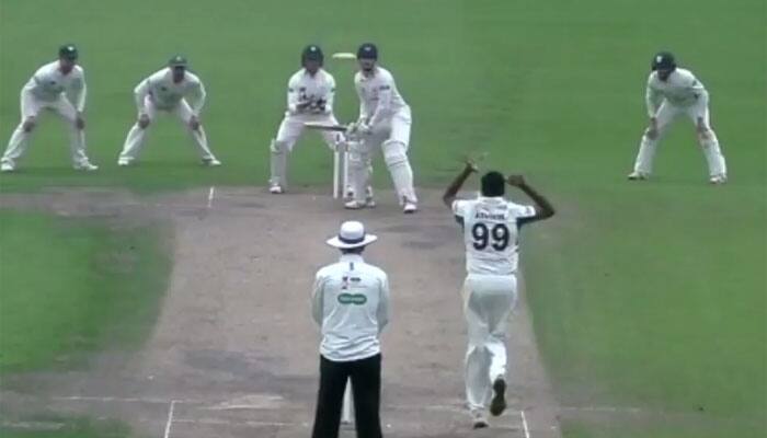 R Ashwin removes Gloucestershire&#039;s Gareth Roderick to claim maiden County cricket wicket - Watch