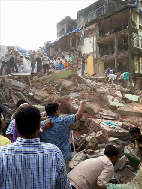 five-storey building collapsed five-storey building collapsed