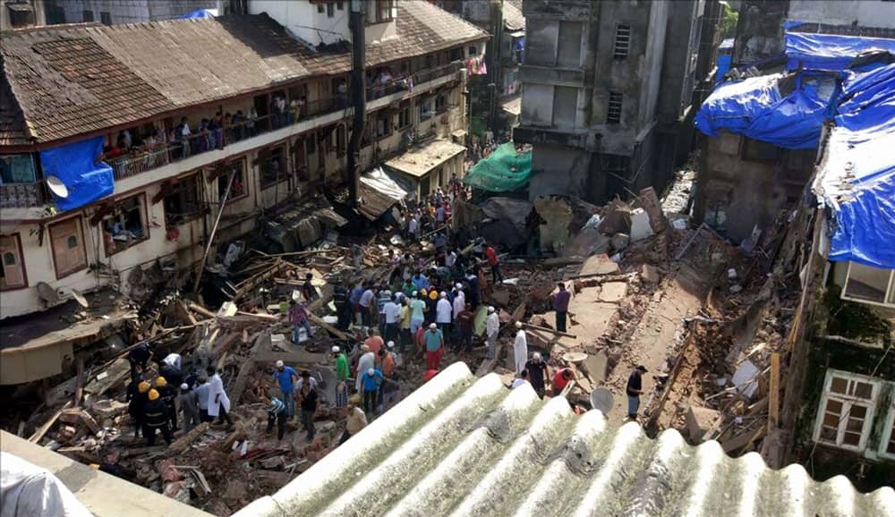 five-storey building collapsed in South Mumbai five-storey building collapsed in South Mumbai