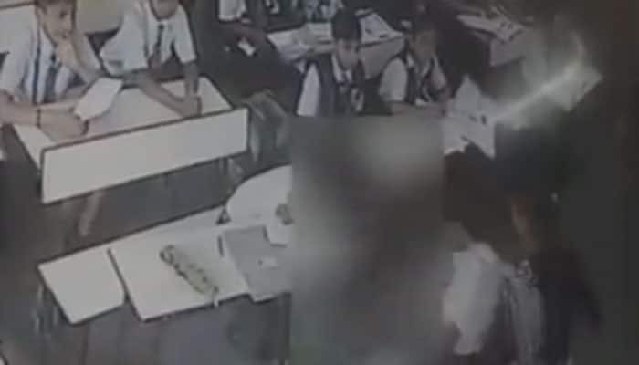 Caught on camera: Teacher  of Lucknow&#039;s St. John Vianney High School slaps student 40 times for not standing up on attendance call