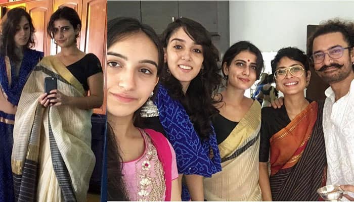 &#039;Dangal&#039; girl Fatima Sana Shaikh celebrates Eid with Aamir Khan and family! Pic