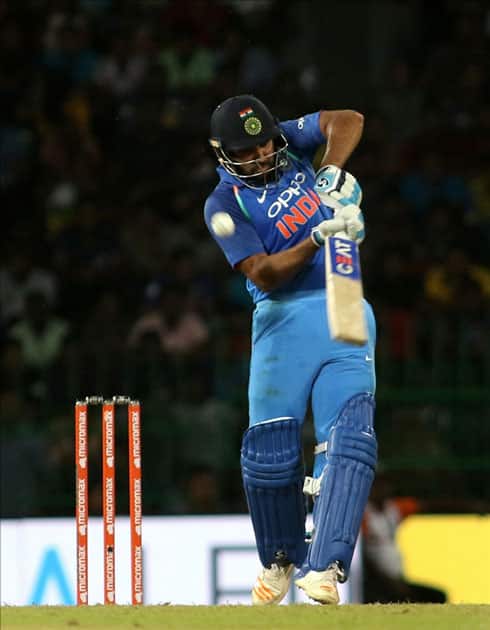 India's Rohit Sharma in action India's Rohit Sharma in action