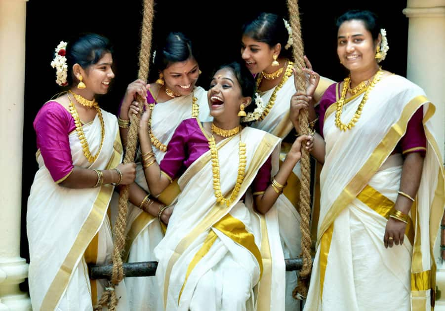 Onam festival was celebrated with traditional gaiety, religious fervour