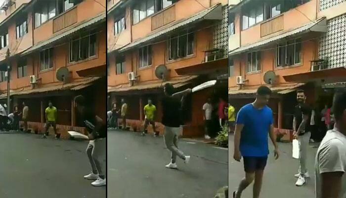 Watch: Left-handed Virat Kohli plays &#039;gully cricket&#039; with kids in streets of Sri Lanka