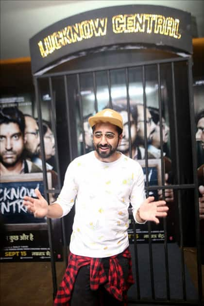 Actor Ayushmann Khurrana during the special screening of upcoming film Lucknow Central