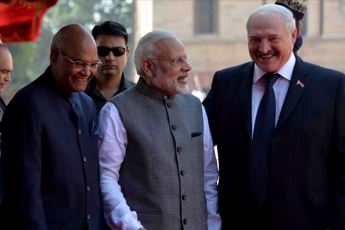 ceremonial reception at Rashtrapati Bhavan