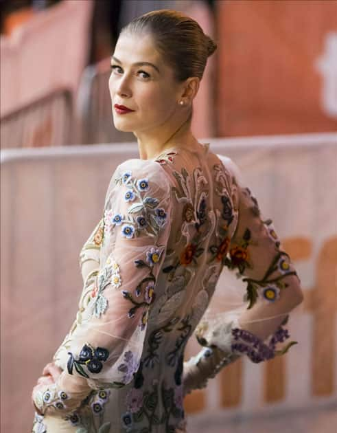 Actress Rosamund Pike attends the premiere of film 