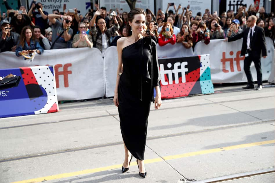 Director and actress Angelina Jolie arrives for the screening of 