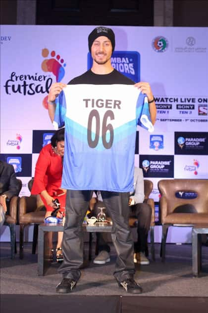 Actress Tiger Shroff during the launch of 