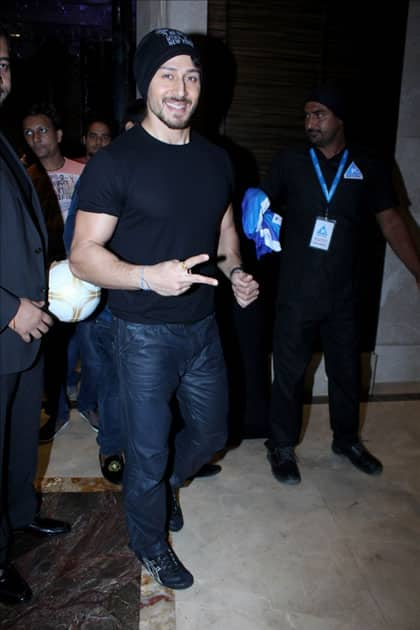 Actress Tiger Shroff during the launch of 