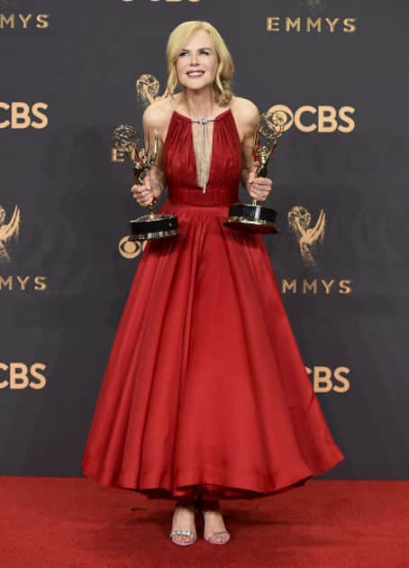 Hollywood`s elite gathered on Sunday as television`s glittering Emmys took place in Los Angeles.