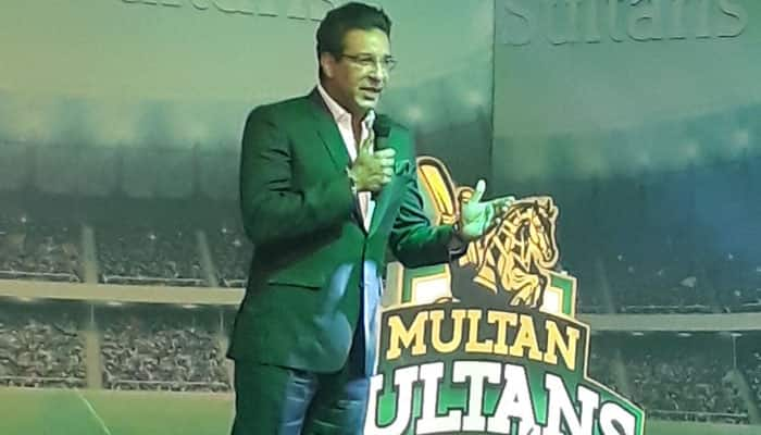 Wasim Akram stars as Multan Sultans unveil logo in Karachi