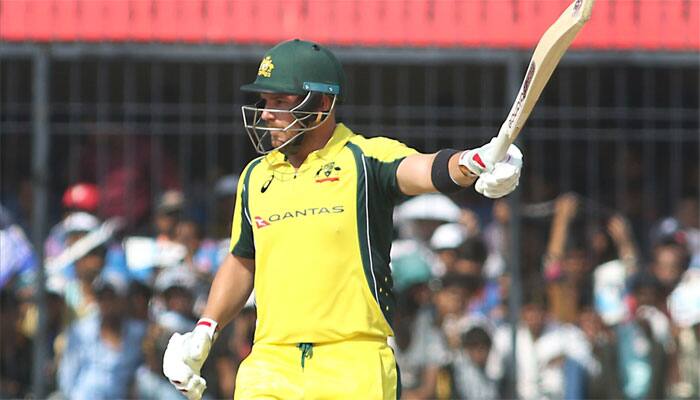 Aaron Finch celebrates Australia return with first brilliant hundred in Indore