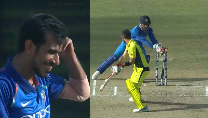 Watch: Glenn Maxwell st MS Dhoni b Yuzvendra Chahal, again