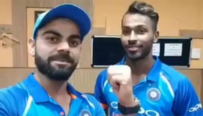 Watch: Virat Kohli hails &#039;Man of the moment&#039; Hardik Pandya for all-round show against Australia