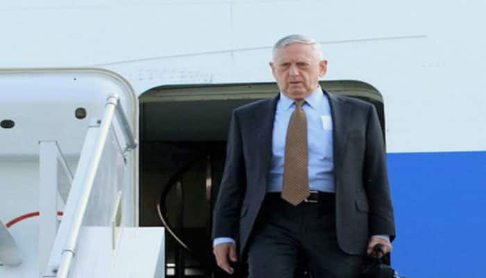 US Defence Secretary Jim Mattis arrives in India