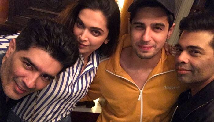 Deepika Padukone parties with Sidharth Malhotra, Karan Johar at Manish Malhotra&#039;s house—Pic