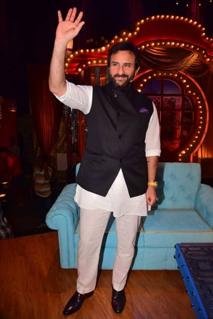 Actor Saif Ali Khan during promotion of his upcoming film 