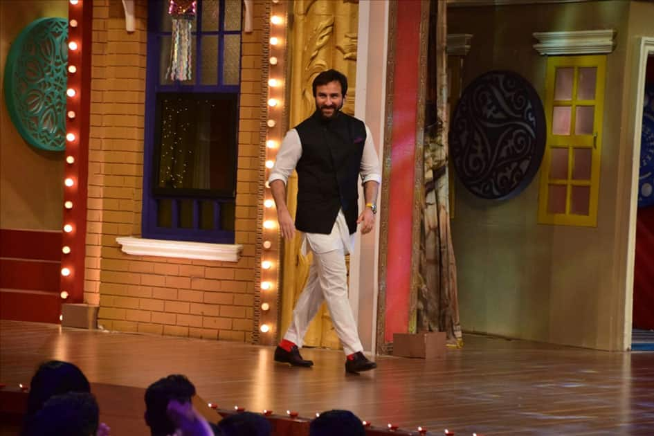 Actor Saif Ali Khan during promotion of his upcoming film 