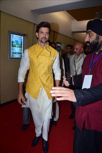 Actor Hrithik Roshan during the celebration of Basanti Chola Diwas - 100th Birth Anniversary Of Bhagat Singh in Mumbai.