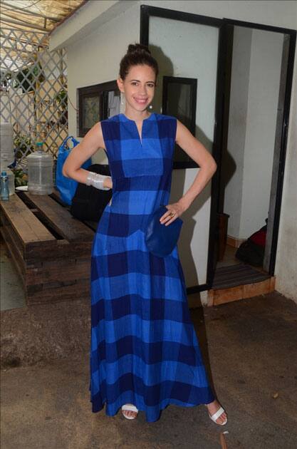 Actress Kalki Koechlin during the trailer launch of film 