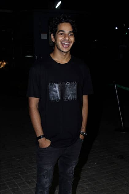 Actor Ishaan Khattar during the special screening of film 